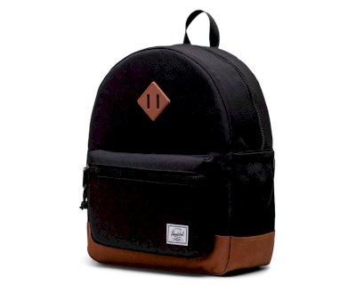 Mochila Herschel Heritage Youth Black Saddle Brown Personalizable