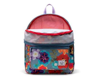 Herschel Heritage Youth Backpack Paper Flowers Faded Denim Personalised