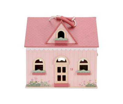 Casa de Muecas de Madera Portable