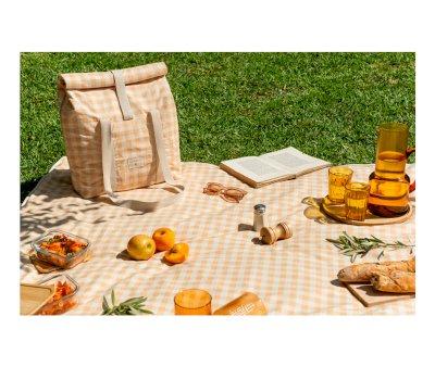 Sunshine Melon Vichy Picnic Tablecloth