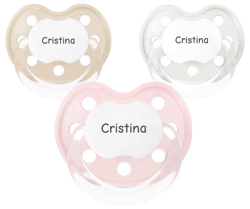 Chupetas Personalizadas CLASSIC Pink Cream