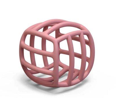 Balle anneau de dentition en silicone rose