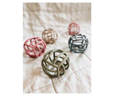 Balle anneau de dentition en silicone rose
