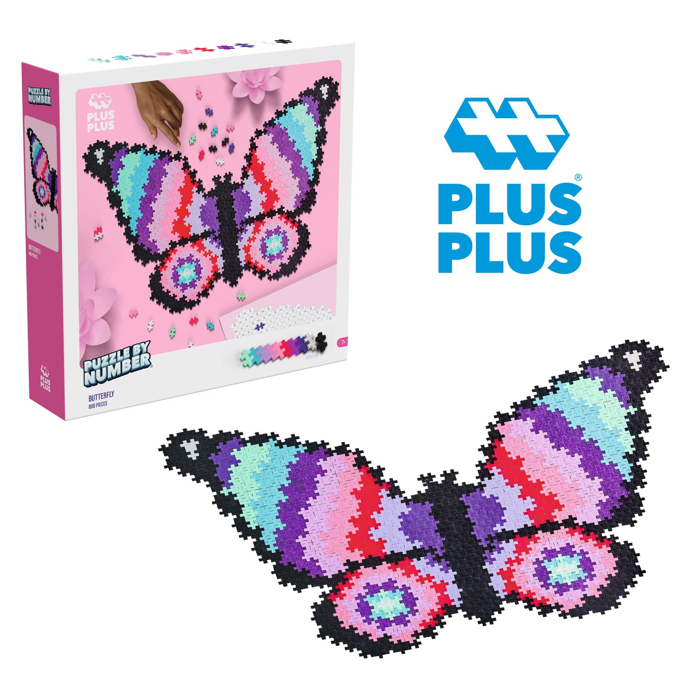 Puzzle Numérique En Forme De Papillon
