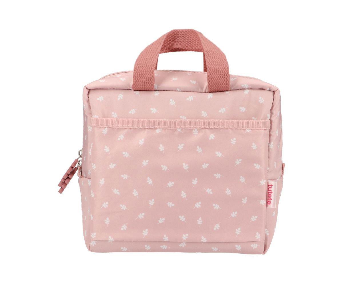 Bolsa Trmica Acolchada Leaves Pink Personalizable