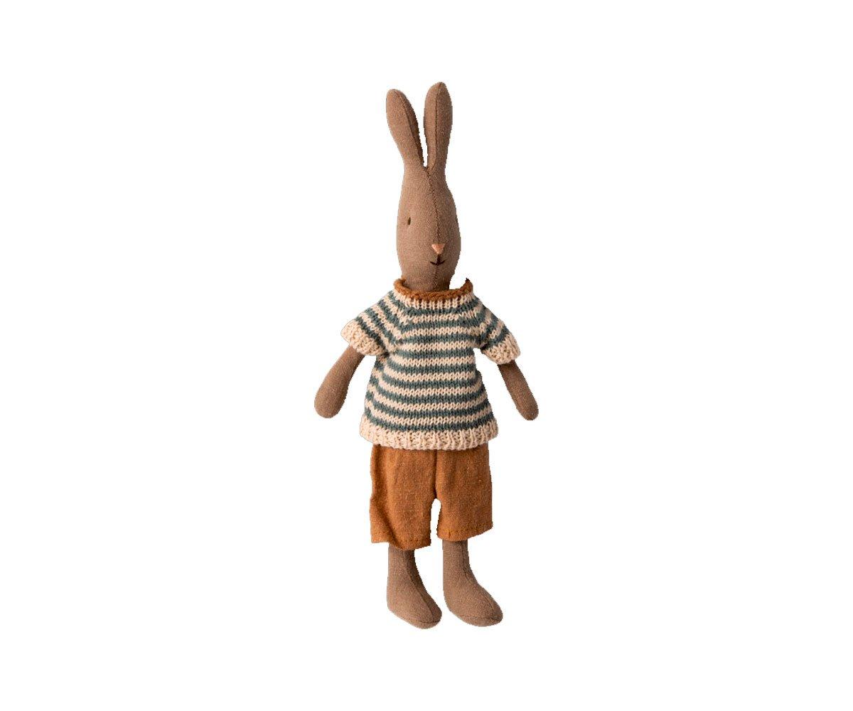 Coniglio Maileg Rabbit T1 Con Short Marrone