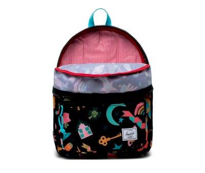 Herschel Heritage Kids Scrapbook Black Backpack Personalised