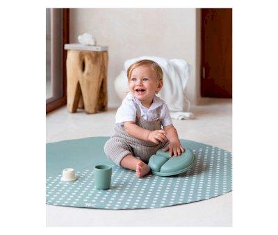 High Chair Mat Spotted Moss