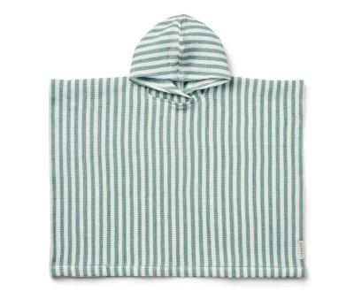 Paco Poncho Stripes Peppermint / White