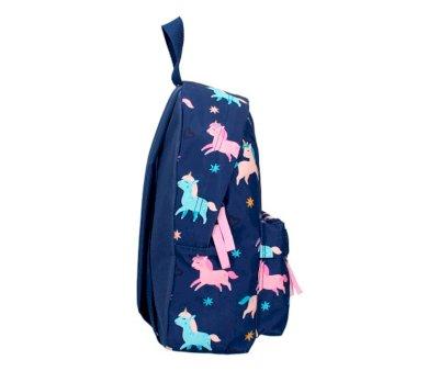 Small Backpack Think Happy Thoughts Personalized Unicorn