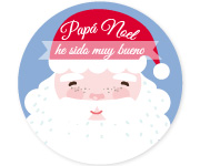 Pack 3 chapas Personalizadas Pap Noel Azul