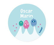 3 Pack Personalised Martian Badges