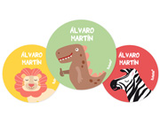 Pack 3 chapas Personalizadas Dino