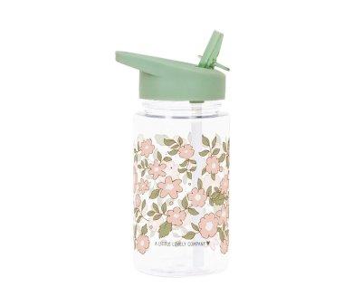 Botella Plstico con Pajita Blossoms Sage 450ml