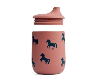 Copo de silicone com Palhinha Ellis Horses/Dark Rosetta