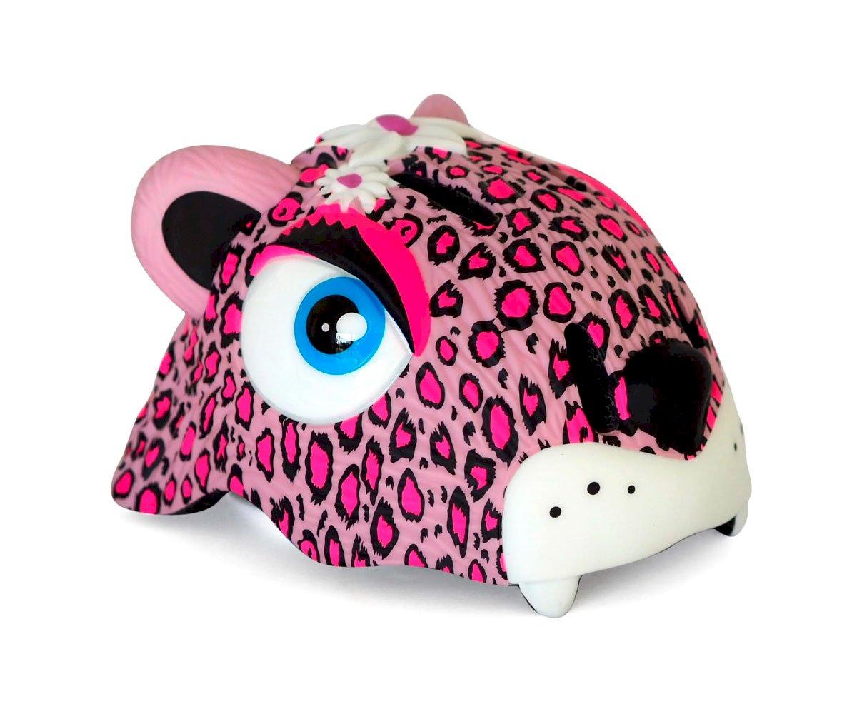 Casco Bimbi Leopard Pink