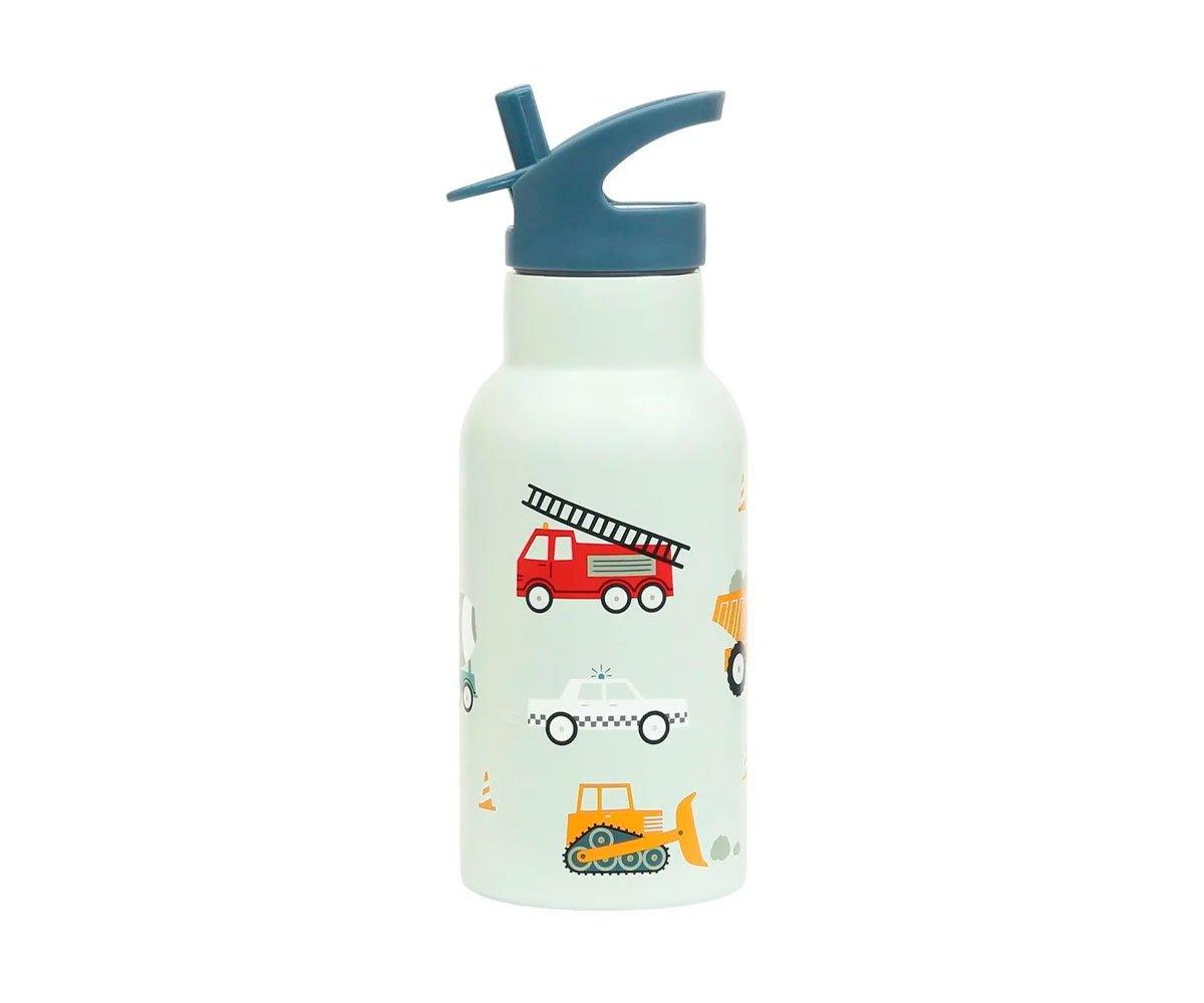 Bouteille d'eau pour enfants avec paille, petit thermos isotherme en acier  inoxydable pour le sport, 350 ml : : Cuisine et Maison