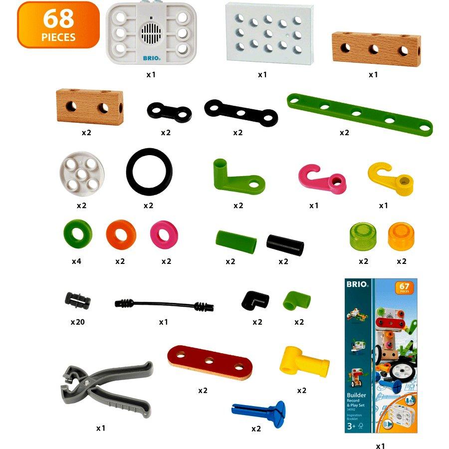 Kit De Construction De 68 Pièces Builder Record And Play