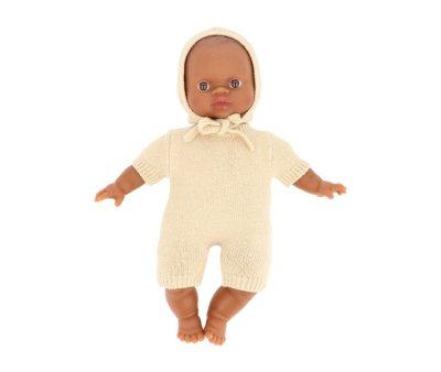 Boneco Oscar macia com macaco e chapu de malha Felix Cream