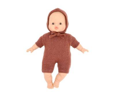 Poupe souple Garpard avec combinaison et bonnet en Tricot  Felix Heather