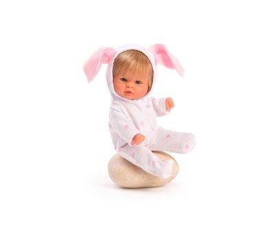 Baby with Heart Pajamas and Little Ears