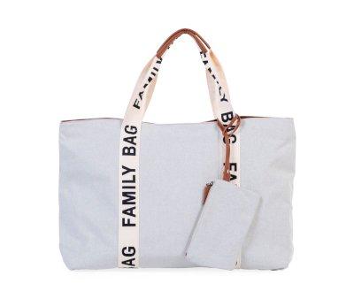 Borsone Family Bag Signature Canvas Off White