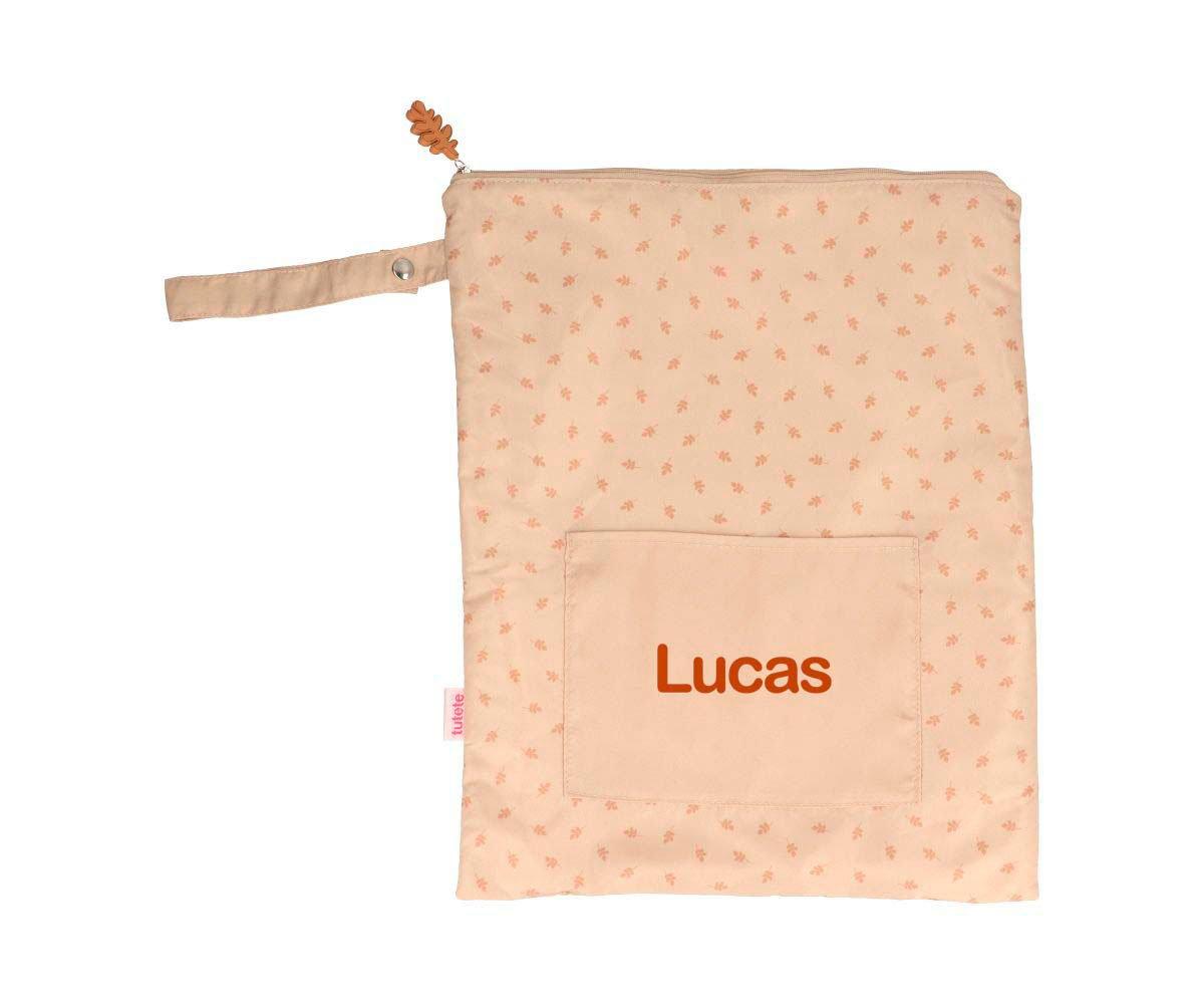 Bolsa Impermeable Grande Leaves Sand Personalizable