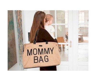 Borsone Mommy Bag Rafia Look