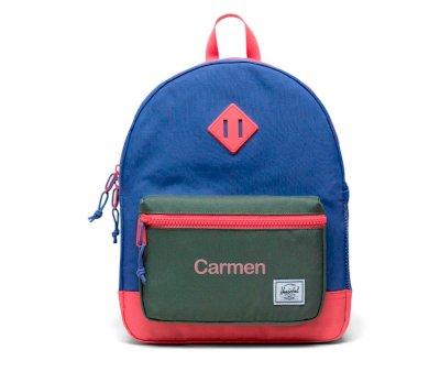 Herschel Heritage Youth Backpack Dusted Peri Sea Spray Tea Rose Personalised