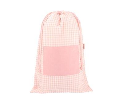 Pale Pink Vichy Change Bag Personalised