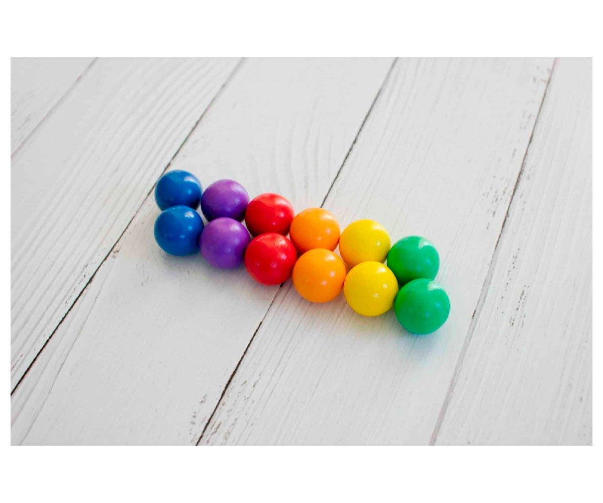 Pack Connetix De 12 Balles Rainbow