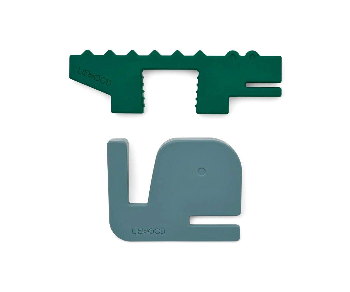 2 Topes Para Puerta Whale Blue/Garden Green