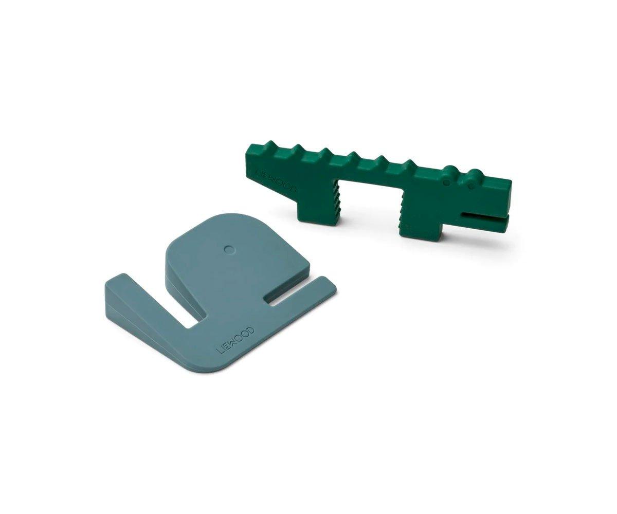 2 Topes Para Puerta Whale Blue/Garden Green