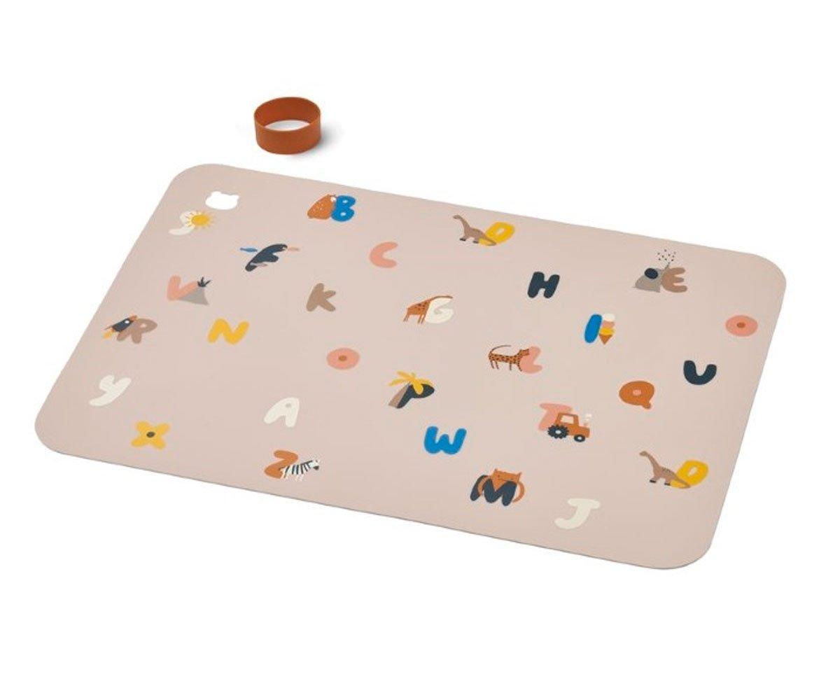 Sous-plat En Silicone Jude Alphabet/Sandy