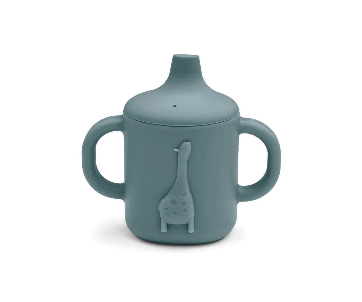 Taza De Silicona Amelio Whale Blue