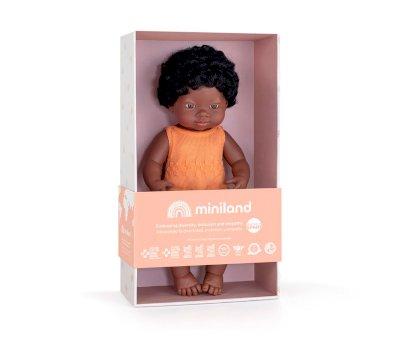 Boneca Africana 38 cm com macaco Melo