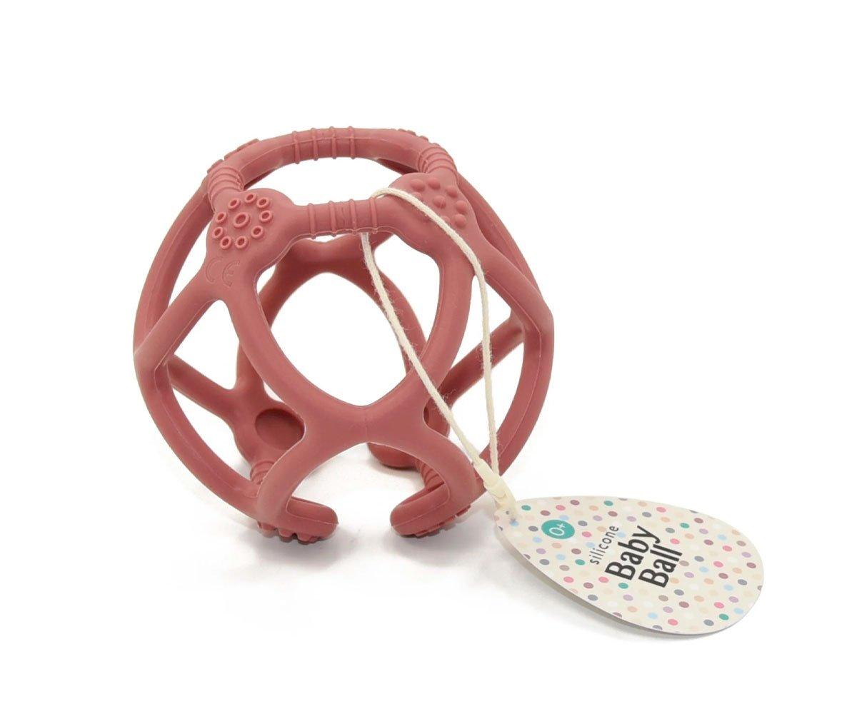 Palla Silicone Baby Ball  Mahogany Rose