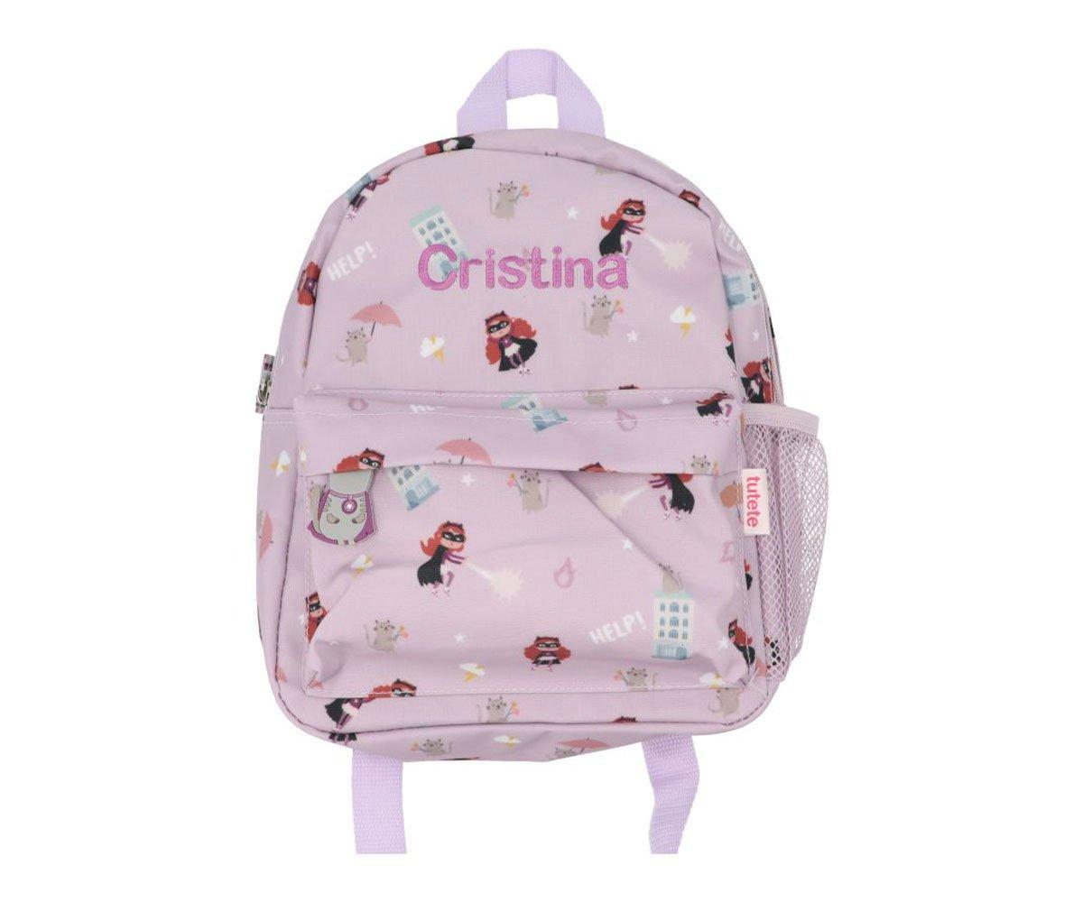 MOCHILA SACO INFANTIL DE TELA TUTETE ·FANTASTIC GIRL· – Happy Moments Baby