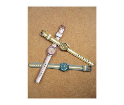 Orologio Bambini Stripes Ochre