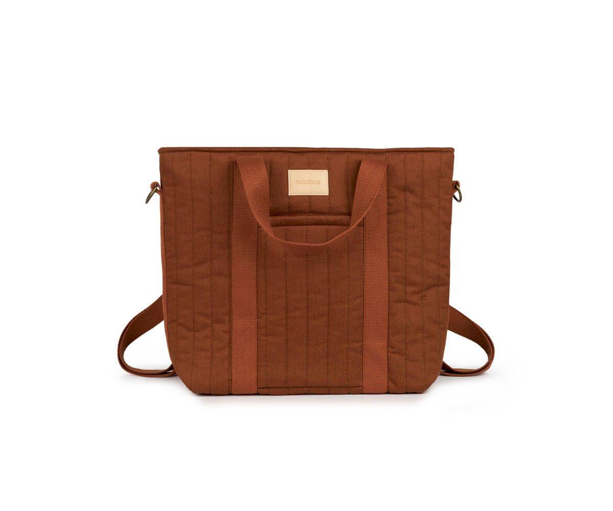 Sac organisateur de poussette Hyde park  Brick brown - Nobodinoz - little  cecile