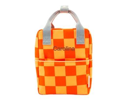 Mochila Pequea Farmhouse Checkerboard Pear Jam Personalizable