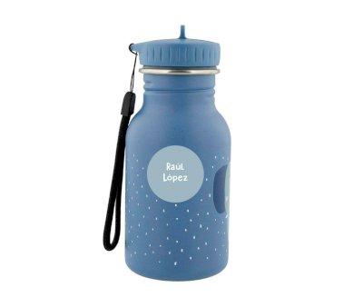 Botella Acero Trixie Mrs. Elephant 350ml + 6 Pegatinas Redondas Blue Regalo