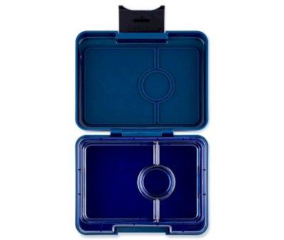 Bote  lunch Yumbox Snack Bento Monte Carlo Clear Navy  3 compartiments
