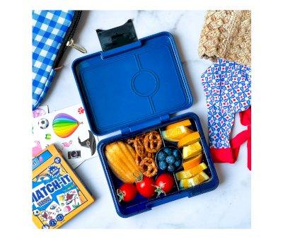 Bote  lunch Yumbox Snack Bento Monte Carlo Clear Navy  3 compartiments