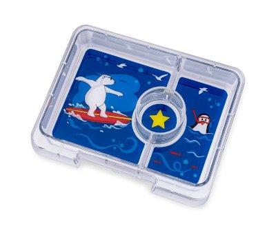Caja Almuerzo Yumbox Snack Roar Red Polar Bear 3 Compartimentos