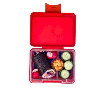 Caja Almuerzo Yumbox Snack Roar Red Polar Bear 3 Compartimentos