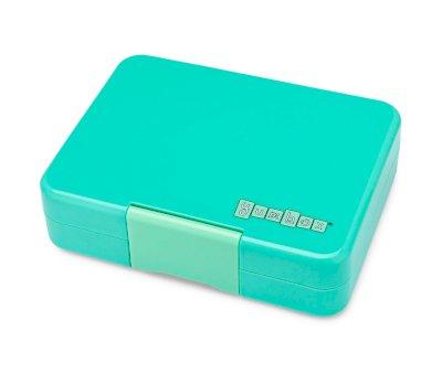 Yumbox Misty Aqua Rainbow Snack Size Bento Box