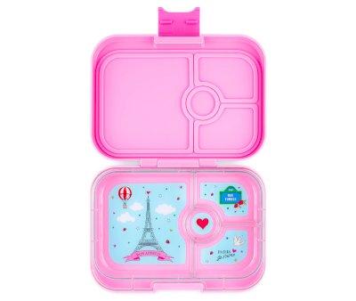 Caja Almuerzo Yumbox Panino Fifi Pink Paris Je T'aime 4 Compartimentos