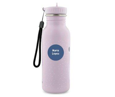 Garrafa de ao Trixie Mrs.Mouse 500 ml + 6 adesivos redondos de presente Blue