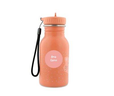 Trixie Mr.Cat Steel Bottle 350ml + 6 Free Round Rose Labels